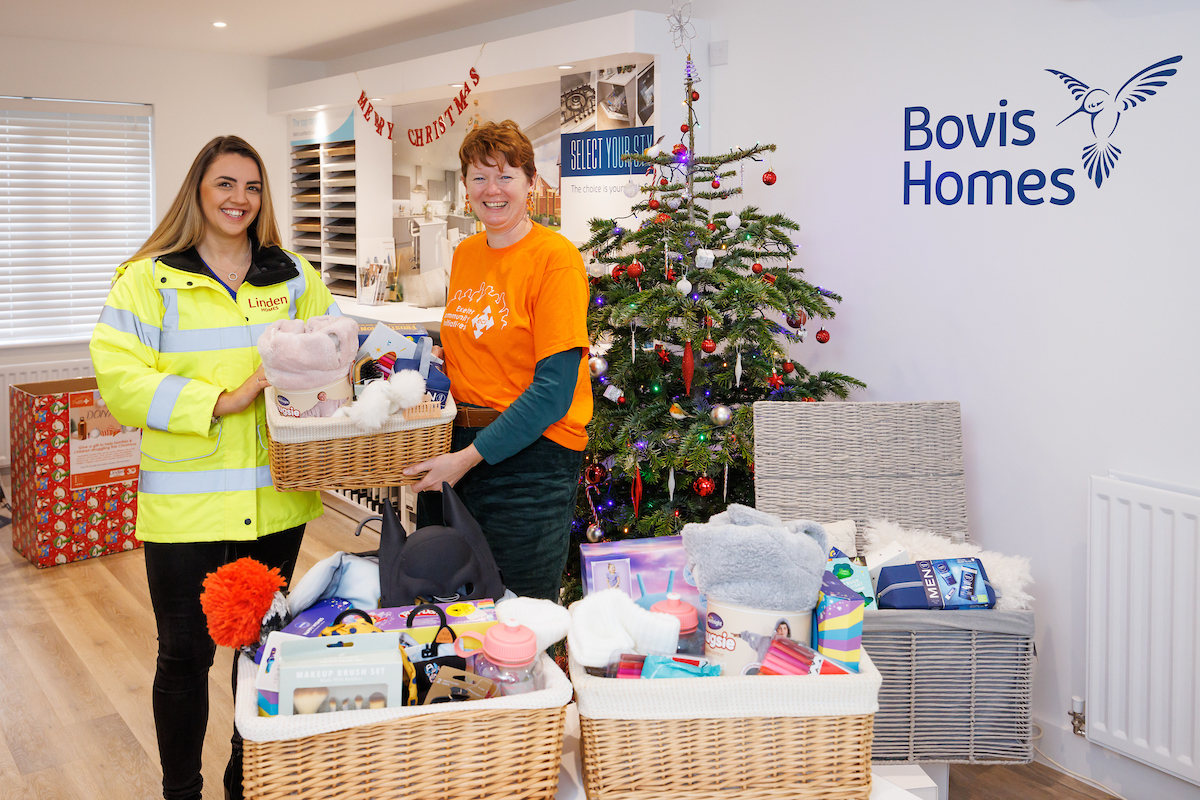 Housebuilder donates presents to Exeter families struggling this Christmas