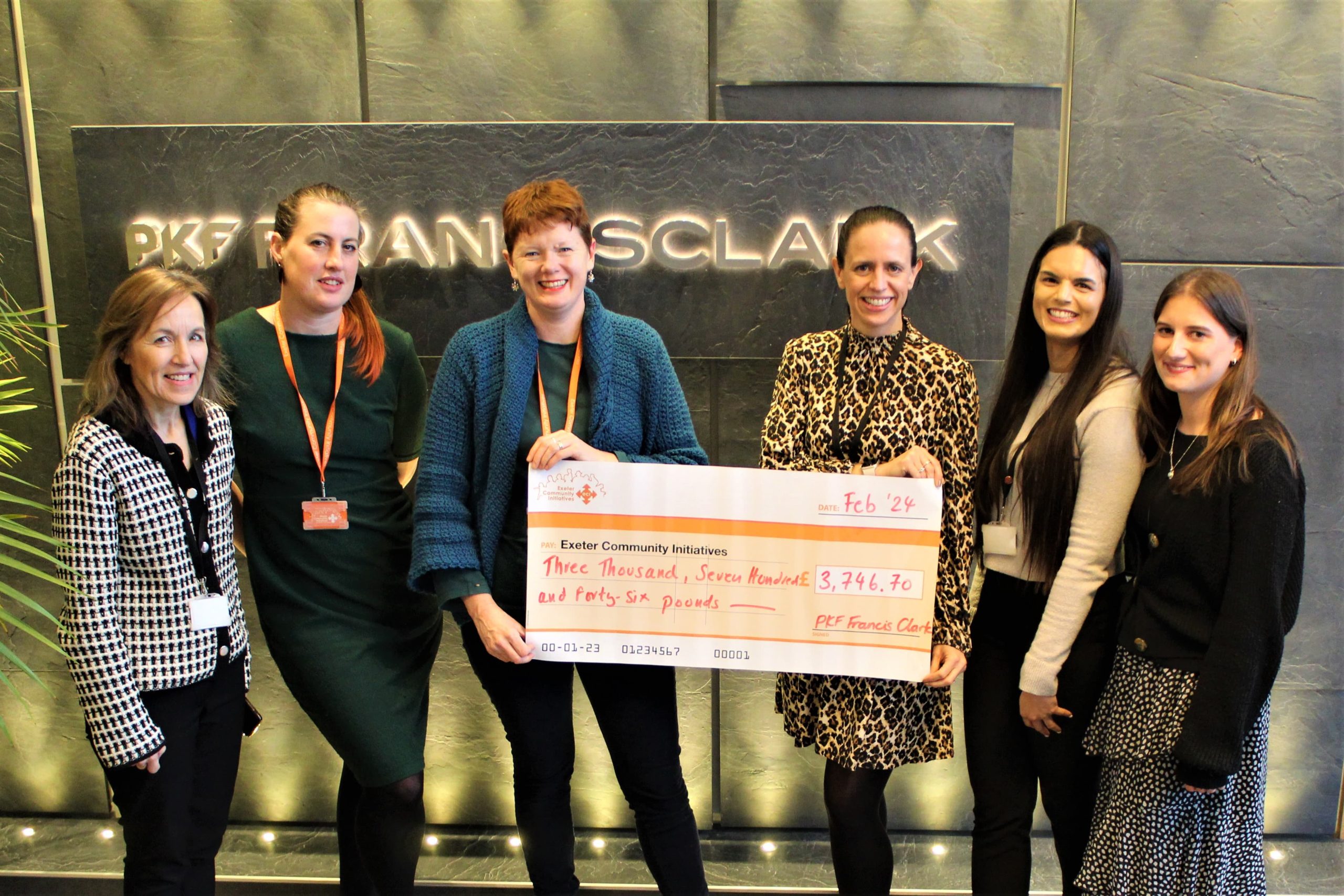Accountants raise funds for Exeter Community Initiatives